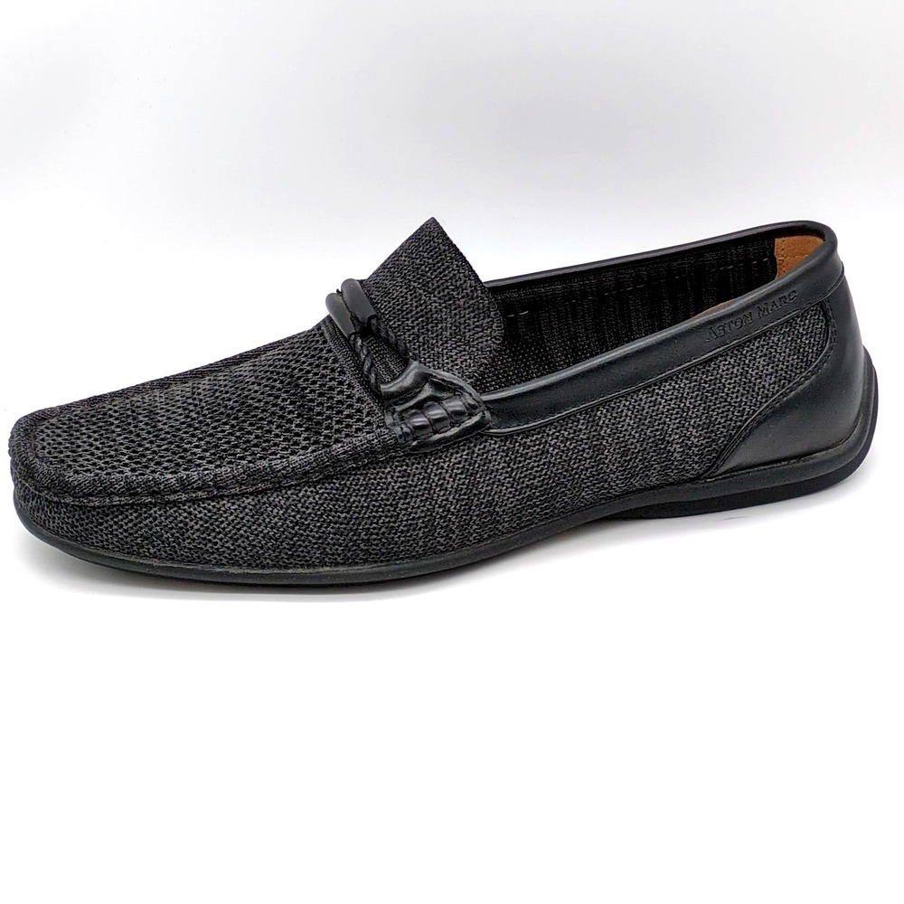 Aston Marc Shoes Mens Walk 02 Black 9.5‎ Driving Loafers Breathable Comfort NEW
